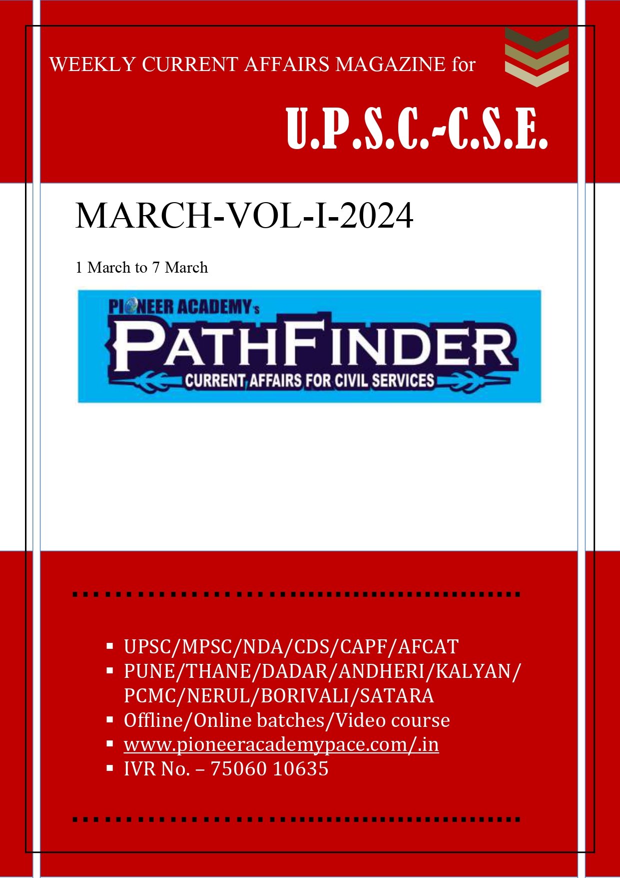 MARCH-VOL I- 2024